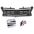 SEAT Leon 5F FR facelift 2017-2020 front bumper grille 5F0853654J with chrome trim, FR pin badge and 5F0853679C centre badge - Northern Auto Parts