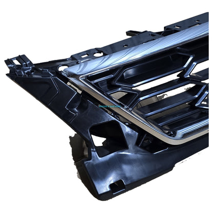 SEAT Leon 5F FR facelift 2017-2020 front grille 5F0853654J angled left view showing mounting brackets