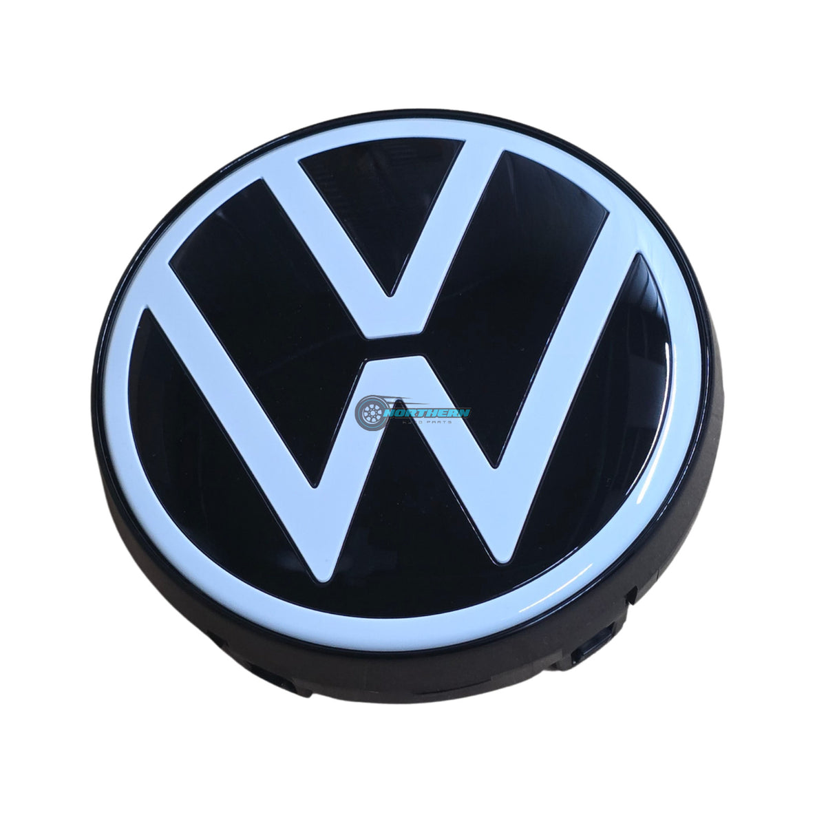 11A853601A VW ID.4 ID.5 front grille badge - angled view