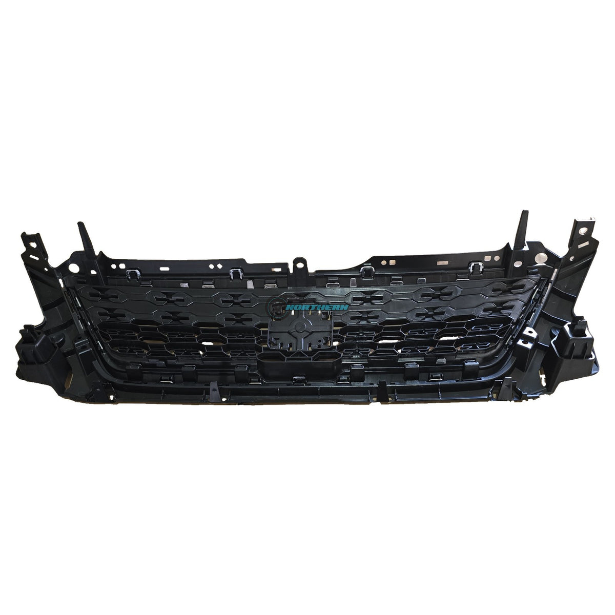 SEAT Ibiza KJ grille 6F0853654D rear view showing mounting clips